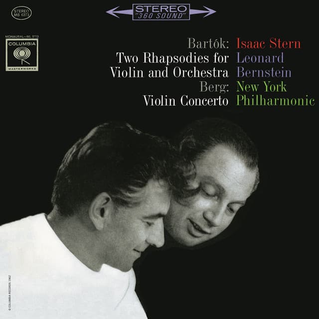 Bartók: Rhapsodies No. 1 and No. 2 - Berg: Violin Concerto - Isaac Stern