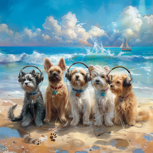 Ocean Comfort: Pets Soothing Tunes - Waves in Regression