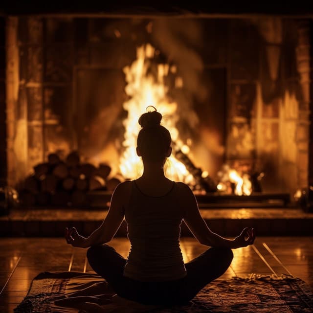 Yoga En El Resplandor Del Fuego: Melodías Calmantes Para Las Sesiones - Santuario de Viajes Astrales