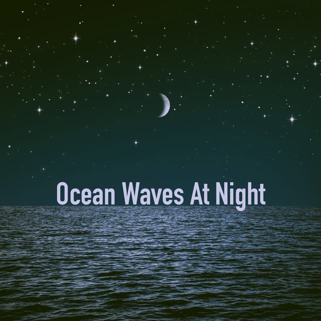 Ocean Waves At Night - Relaxing Rain Sounds