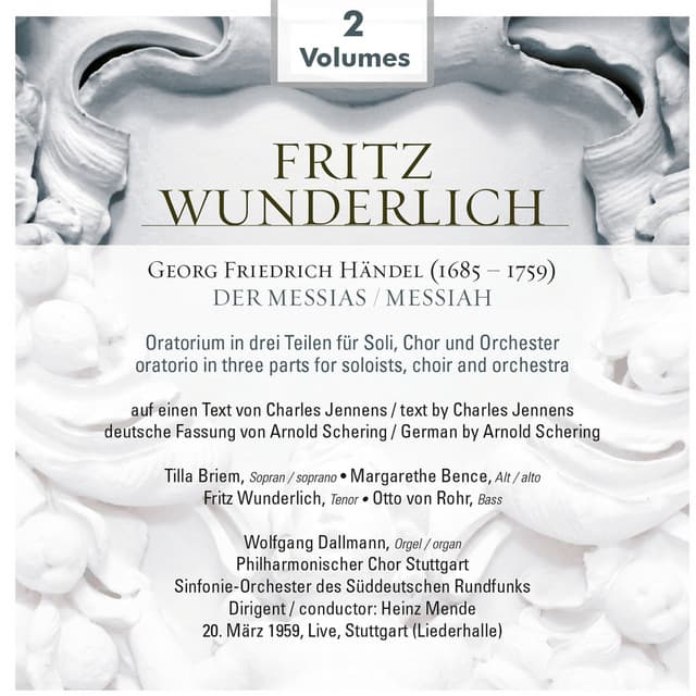 Fritz Wunderlich, Vol. 2 - George Frideric Handel