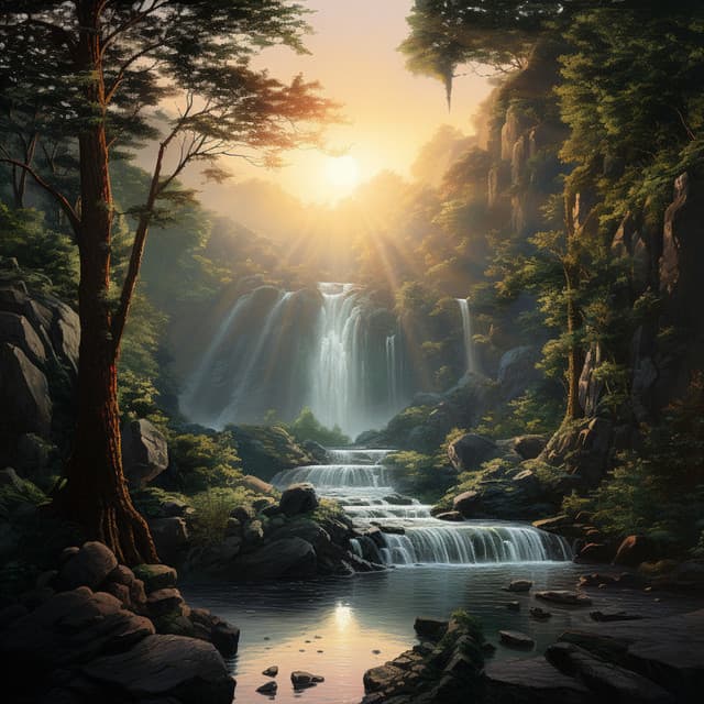 Eficiencia Que Fluye: Cascada Meditativa Y Cuencos De Cristal Para Un Trabajo Calmo - 101 Ruido