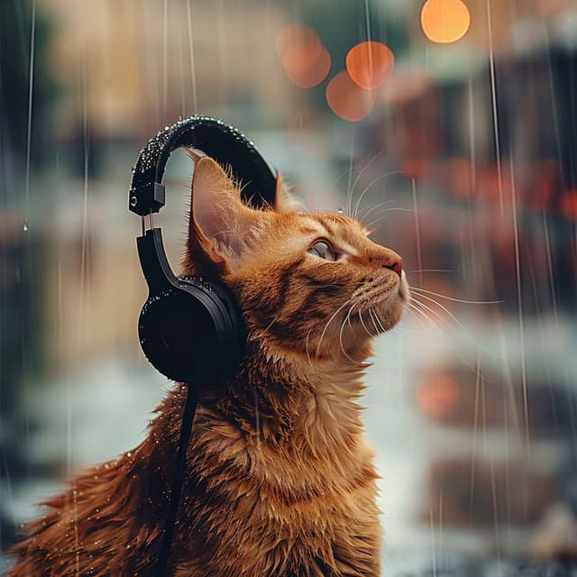 Cat's Rain: Melodic Soothing Sounds - Cat Music Hour