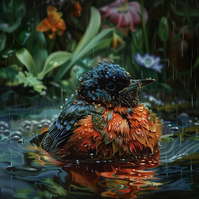 Melodías De Lluvia: Naturaleza Y Aves En Armonía Binaural - 92 96 Hz - Frecuencias de solfeo 528 Hz