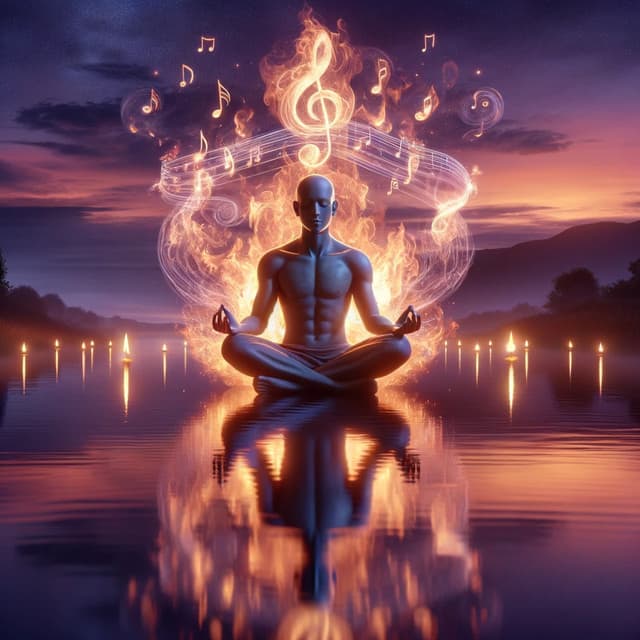 Warmth in Melody: Meditation Music by Firelight - Calm Vibes