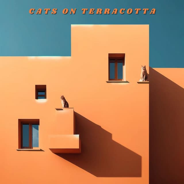 Cats on Terracotta: Rhythms in the Sun - Soft Jazz Mood