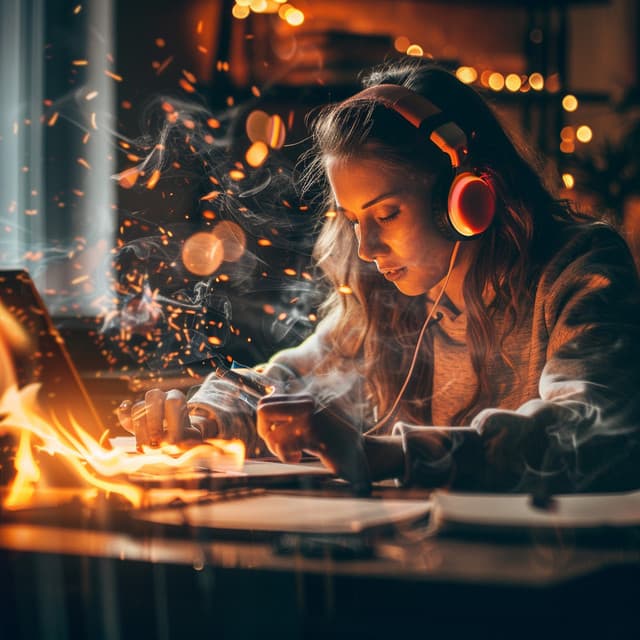 Binaural Fire Focus: Study Glow - Classical Music For Studying