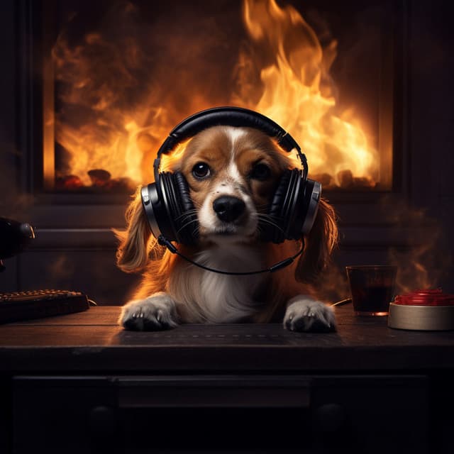 Dogs Firelight: Playful Canine Tunes - Power and Energy