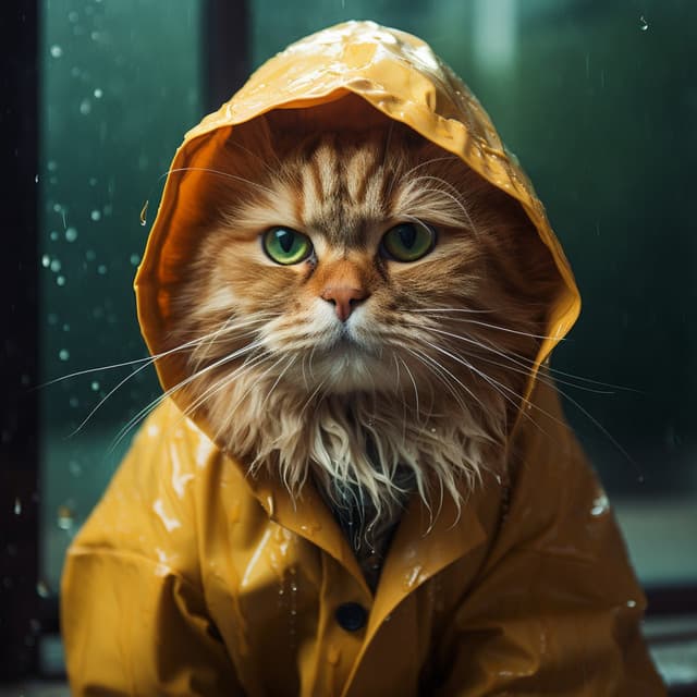 Ronroneo Bajo La Lluvia: Ritmo Tranquilizador De Gatos - Sonido Del Bosque y Naturaleza