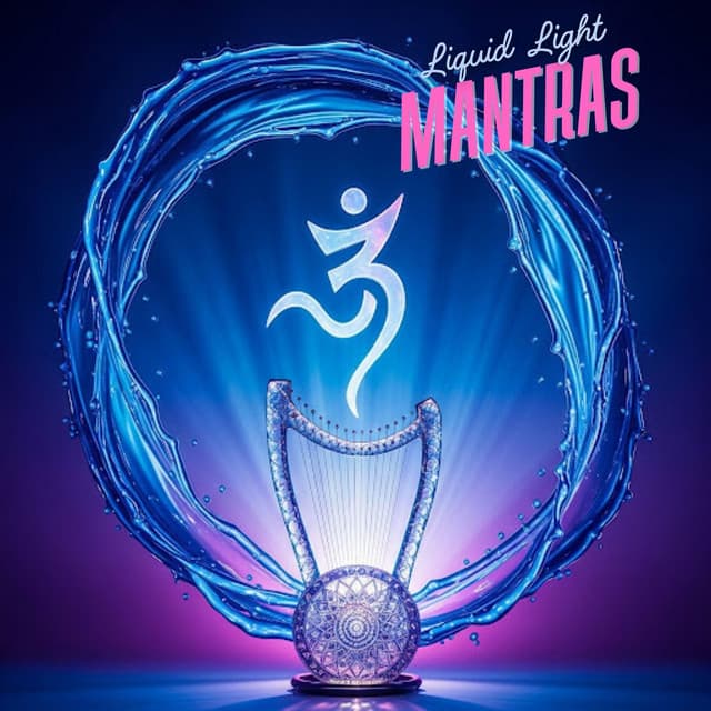 Liquid Light Mantras with Crystal Harp - Meditation Mantras Guru