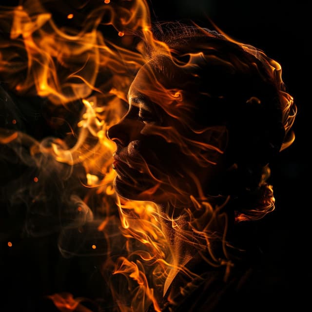 Serenidad Del Fuego Binaural: Voces De Relajación - Calmar la Ansiedad