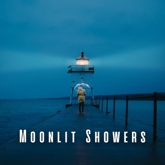 Moonlit Showers: Sleep Music with Rain on Umbrella - Nature Label