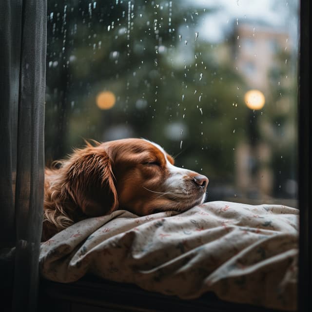 Retiro Lluvioso Para Mascotas: Música Binaural Relajante Para La Felicidad - Guerrero binaural
