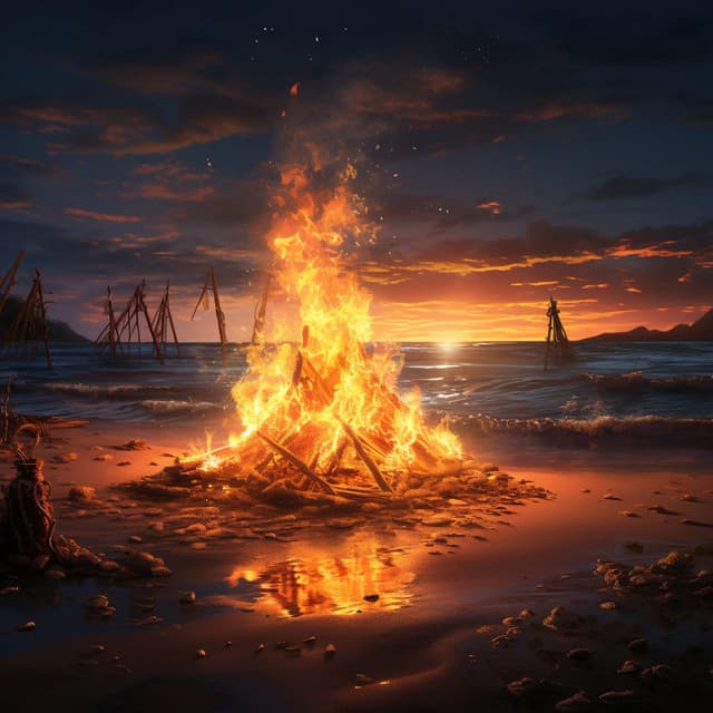 Feline by the Fire: Cats' Cozy Melodies - Shining Blaze Fire Sounds