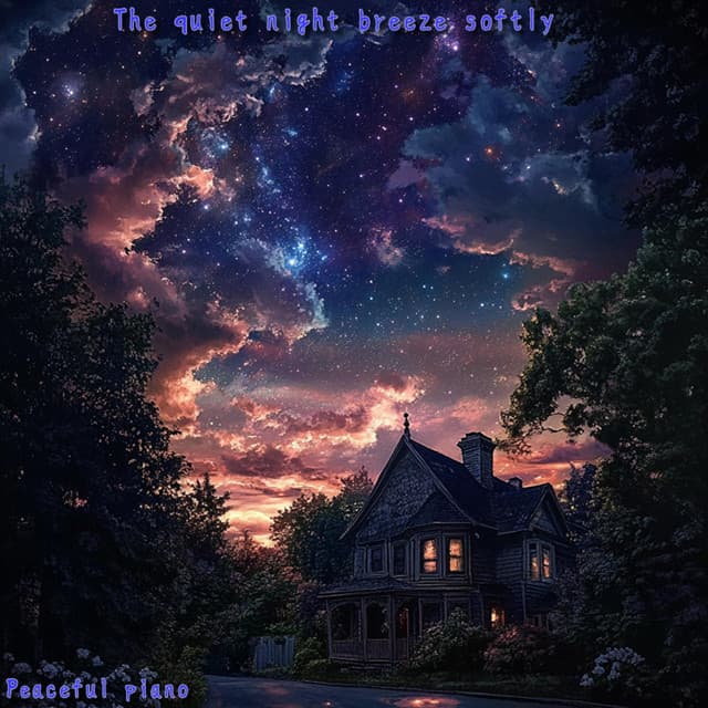 The quiet night breeze softly - Peaceful Piano