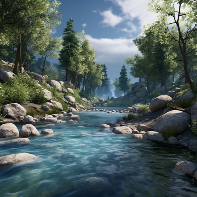 Water Symphony: Harmony in Motion - Happy Sunday Morning Music