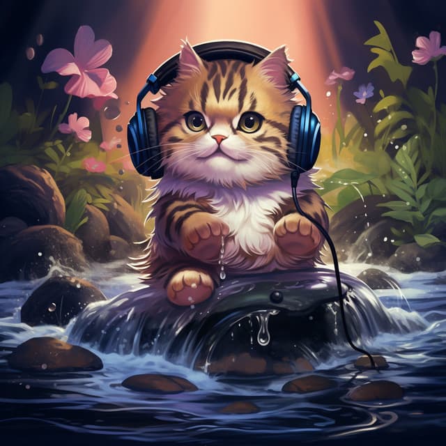 Cats Creek: Feline Stream Serenades - Cat Sleeping Music Project
