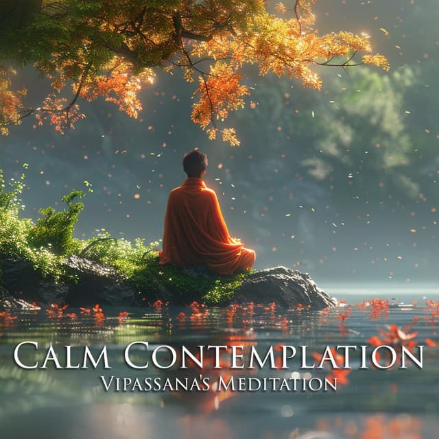 Calm Contemplation: Vipassana's Pure Meditation in Ambient Bliss, Peaceful Music for Spiritual Healing & Meditation - Flow Yoga Workout Music