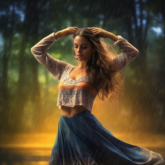 Relaxation Rain's Chorale: Raindrop Serene Cadence - Bosque Tropical