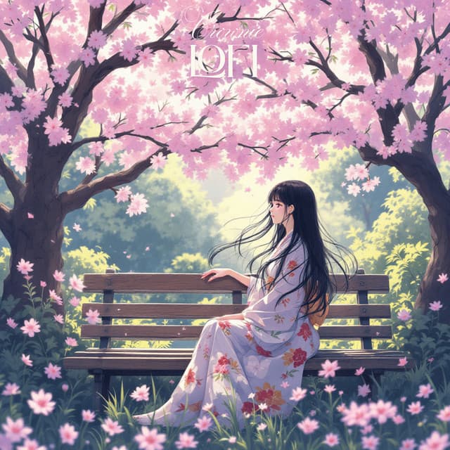 Mellow Dawn Flowers - Lofi Kitty