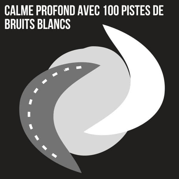 Calme profond avec 100 pistes de bruits blancs - Bruit Blanc Sommeil