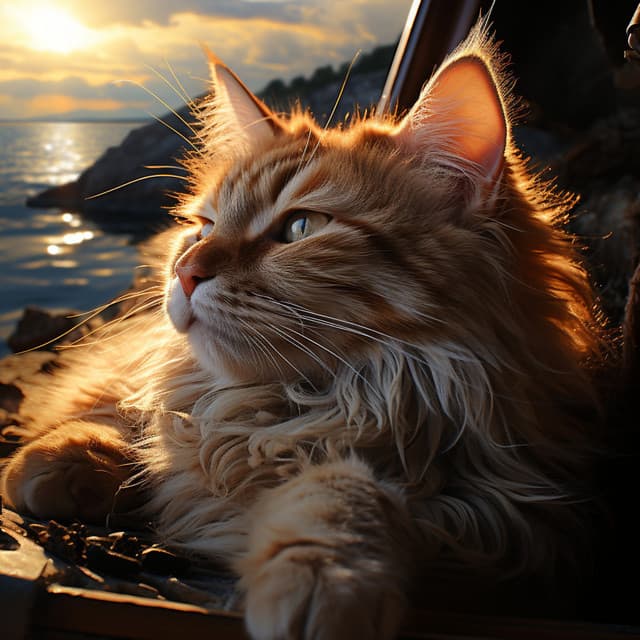 Ronroneo Del Océano: La Armonía Calmante De Los Gatos - Relájate 2020