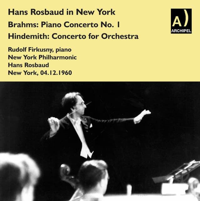 Hans Rosbaud live in New York with Rudolf Firkusny, Piano - Rudolf Firkusny