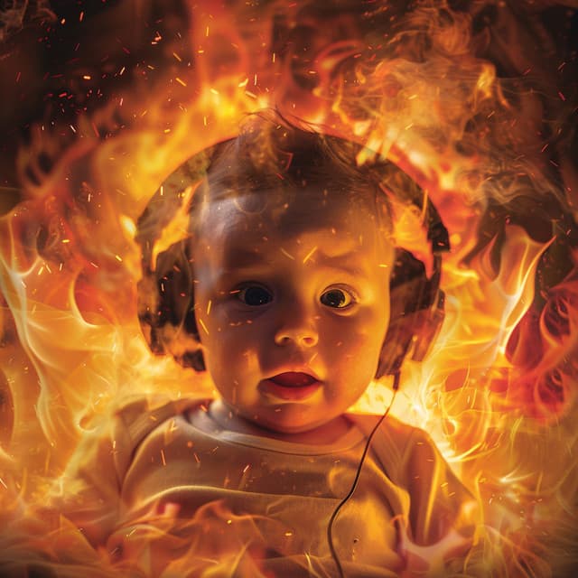 Fire's Gentle Echo: Baby's Soothing Music - Shhhh: Baby Sleep Noise