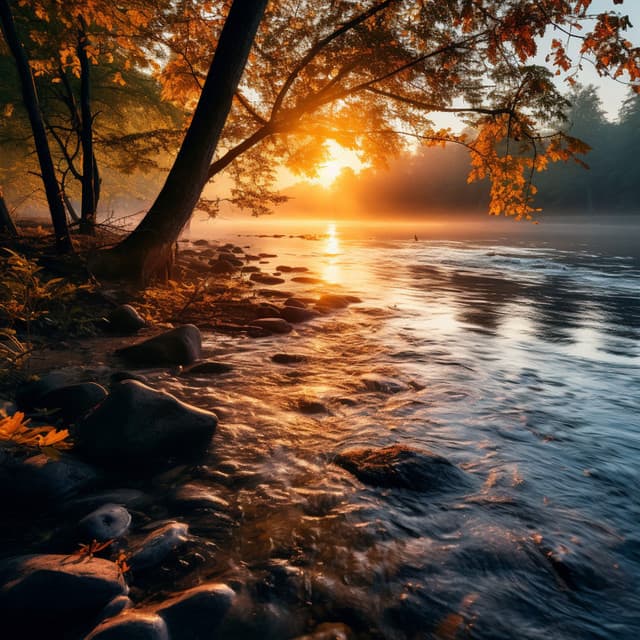 Enfoque De Río Fluyente: El Piano Sigue La Corriente Inquebrantable De La Voluntad - Música de piano Canal DEA