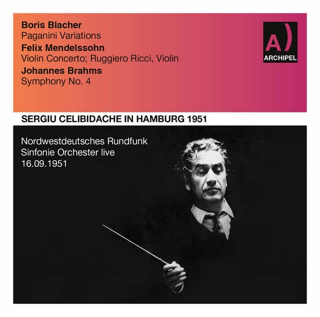 Blacher, Mendelssohn & Brahms: Orchestral Works - Ruggiero Ricci