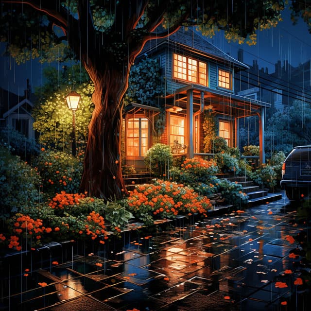 Soothing Rainfall Sleepscape: Nighttime Tranquility - Sleep Rain Sounds