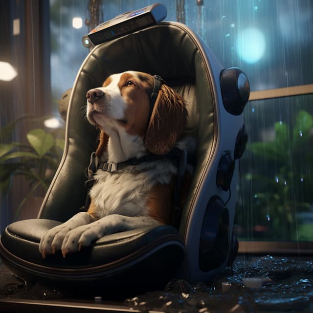 Rain Walk: Playful Dogs Harmony - Powerful Mind Strength