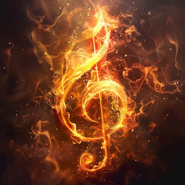 Fire Dance: Rhythmic Music Blaze - Solfeggio Frequencies for Meditation