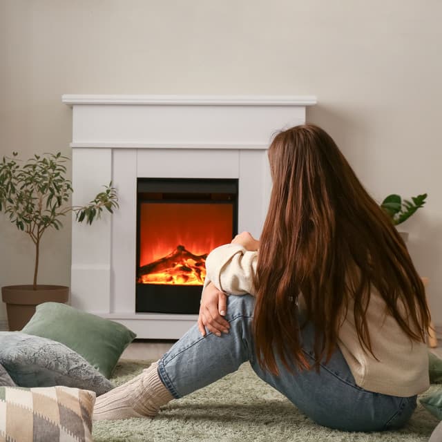 Embers in Meditation Music: A Fire Relaxation Retreat - Meditators