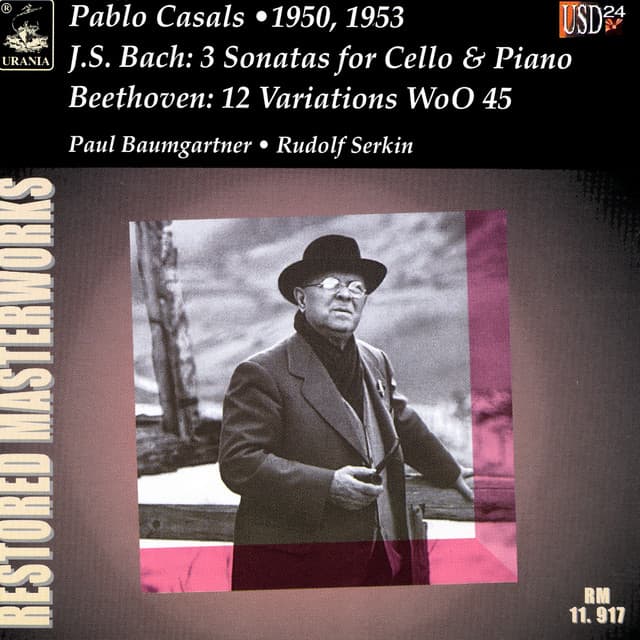 Bach: 3 Cello Sonatas & Beethoven: 12 Variations, WoO 45 - Johann Sebastian Bach