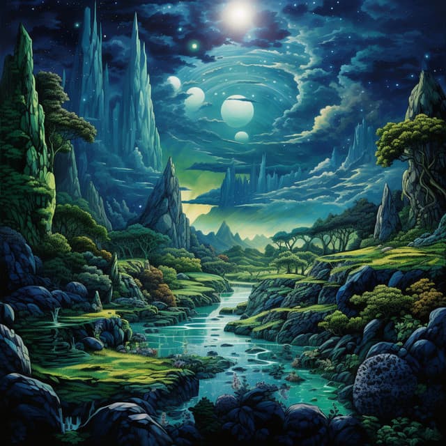 Harmonic Flames: Grooves Ablaze - Nature & Sounds Backgrounds