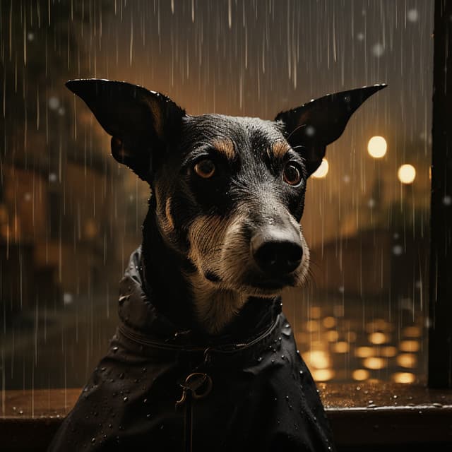 Tranquilidad Armónica Para Mascotas: Melodías De Gotas De Lluvia - Cielos Rubios
