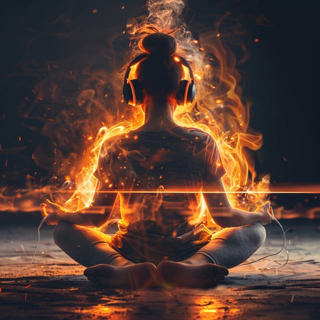 Binaural Blaze: Fire Meditation Echoes - Fresh Air and Meditation